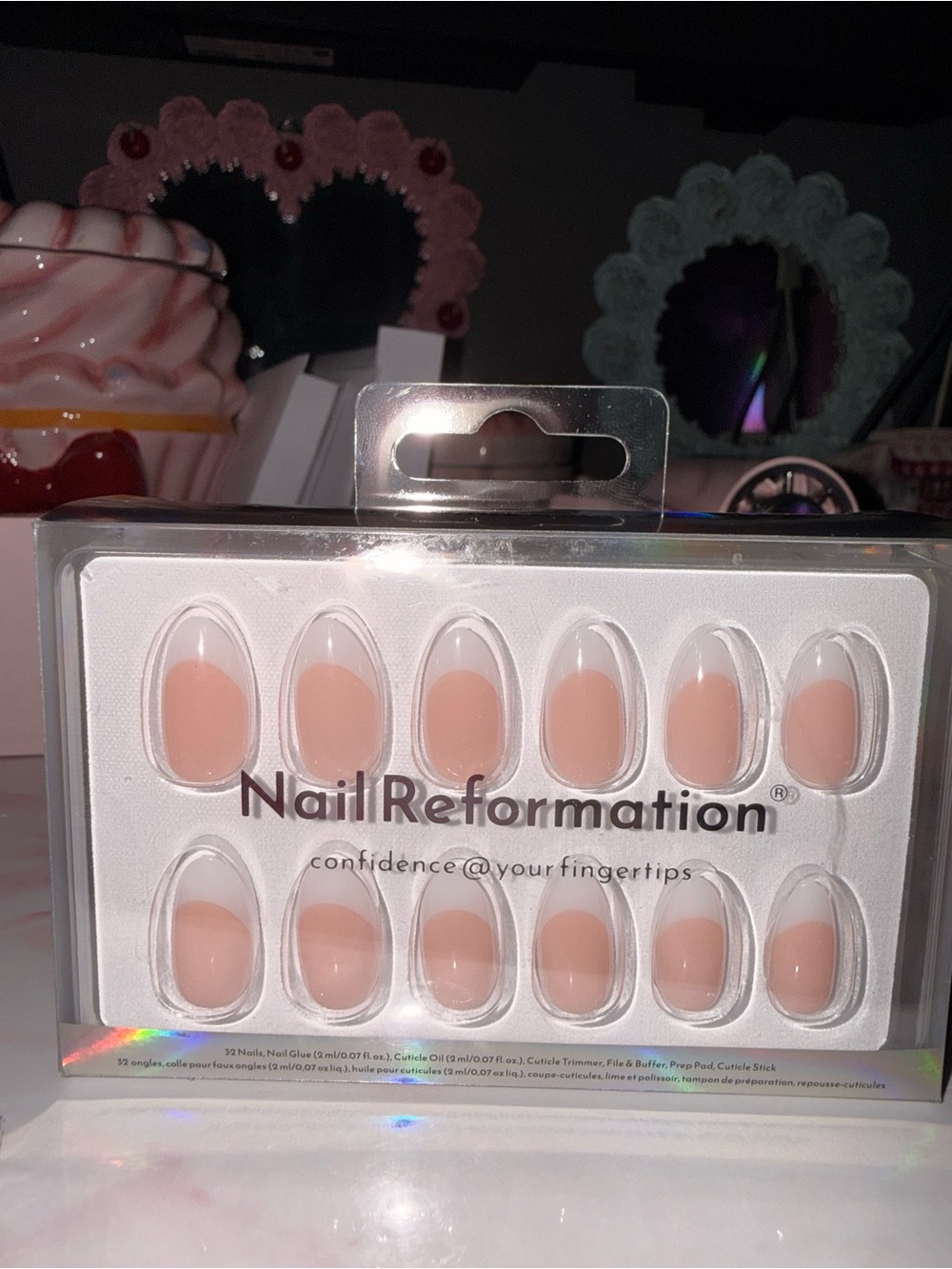 Nail Reformation French Tips Press-On Nails in Short Almond - Picture 5 of 6